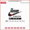 "Her Hubby 30 Years We Still Do Embroidery Design, Celebrating Anniversaries, Nike Logo Machine Embroidery File, Digital Download"
