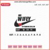 "His Wifey 30 Years We Still Do" Nike-themed embroidery designs, perfect for embroidery machines, celebrating love and longevity.