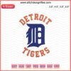 Detroit Tigers Logo D Square Embroidery Design File, machine embroidery, vector art, sports team emblem, downloadable design