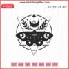 Moth & Moon Embroidery Designs File: Unique Mystery Machine-Themed Embroidery Patterns, Digital Download.