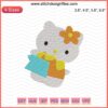 Hello Kitty Machine Embroidery File: Cute Kitty Embroidery Design for T-Shirts, DIY Crafting, Custom Apparel