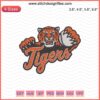 Detroit Tigers embroidery design featuring iconic team logo; perfect for machine embroidery projects, sports-themed crafts.