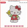 Hello Kitty Embroidery: Kitty Take A Chicken Design File, Cute Embroidery Pattern for Machine, Digital Craft Design