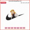 Rengoku Kyoujurou Nike Kimetsu no Yaiba Embroidery Design File, perfect for machine embroidery enthusiasts.