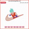 Nike Goku Super Saiyan Blue Embroidery Design File, Dragon Ball Super Machine Embroidery Pattern, Anime Sports Design