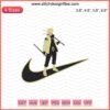 Nike Naruto Senjutsu Embroidery Design File: Customizable Machine Embroidery for Sportswear featuring Iconic Anime Elements.