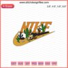 Nike Desert Embroidery Designs File: Intricate Nike logo with desert-themed embroidery patterns, vibrant colors, machine-ready.