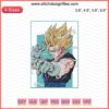 Gogeta Embroidery Design File, Dragon Ball Z Machine Embroidery Pattern, Anime Stitch for Crafts and Clothing