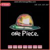 Straw Hat Luffy Machine Embroidery Design, One Piece Embroidery File, Anime Character Embroidery Pattern