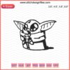 Cute Baby Yoda Cry Embroidery Design File, Perfect for DIY Embroidery Projects, Compatible with Machine Embroidery Formats