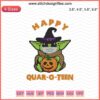 Baby Yoda Happy Quaroteen Embroidery File, Adorable Machine Embroidery Design, Star Wars Inspired Stitching Art