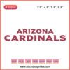 Arizona Cardinals Letter Embroidery Designs File: Seamless machine embroidery designs featuring team logo and initials.