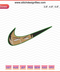 Nike Shikamaru Nara Embroidery Designs: Nike Naruto Machine Embroidery File featuring Shikamaru Nara motif.