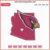 Arizona Cardinals Embroidery Designs featuring team logo for machine embroidery; perfect for creating fan apparel.