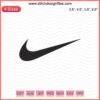 Nike Embroidery Designs File: Simple Nike Logo for Machine Embroidery, High-Quality Digital Pattern Download
