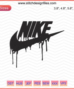 Nike Leak Logo Embroidery Design File, Machine Embroidery, Nike Logo Pattern, Digital Design, Embroidery Download