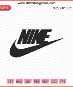 Nike Sport Basic Logo Embroidery, Machine Embroidery File, Nike Logo Design, Instant Download, Embroidery Patterns