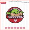 "Adorable Baby Yoda Embroidery Design File for 'Baby On Board' Signs, Ideal for Machine Embroidery Craft Projects"