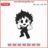 Midoriya Izuku Chibi Embroidery Design, My Hero Academia Embroidery Files, Anime Sewing Pattern, Machine Stitch Art