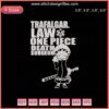 Trafalgar D Law embroidery design, One Piece Death Surgeon, machine file, digital embroidery pattern, anime character design.