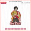 Luffy Angry Fire Embroidery Design File: One Piece Machine Embroidery Pattern featuring Luffy with fiery aura.