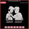 Sasuke vs Naruto Child Embroidery Pattern File, Detailed Machine Embroidery Designs for Naruto Inspired Craft Projects.