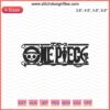 Black One Piece Logo Embroidery Design File, High-Quality One Piece Machine Embroidery Pattern Download