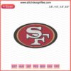 San Francisco 49ers Machine Embroidery Designs, SF Logo Embroidery File, Perfect for Clothing Customization.