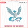 Articuno Embroidery Designs File, Pokemon Machine Embroidery Designs 3 Articuno Embroidery Designs File - Detailed Pokemon Machine Embroidery of Ice-Type Legendary Bird.