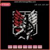 Mikasa Ackerman Embroidery File: Attack on Titan Machine Design, Anime-Inspired Stitch Patterns, Detailed AOT Embroidery.