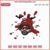 "Halloween-themed Bad Bunny Blood Embroidery Design File, spooky machine embroidery pattern for creative stitching projects"