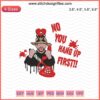 Bad Bunny "No You Hang Up First" Halloween embroidery design file; mix of spooky motifs; machine embroidery download.