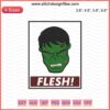 Flesh Hulk Embroidery Designs File: Spooky Halloween Machine Embroidery, Horror Creature Design, Digital Download