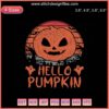 Halloween Hello Pumpkin Embroidery Designs File: Festive Machine Embroidery Patterns for Crafting and Seasonal Decor.