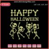 Halloween Skeleton Embroidery Design File: Spooky machine embroidery for festive Halloween projects, intricate skeleton details.