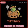 Turtlween Halloween Pumpkin Embroidery Design File: Creative Machine Embroidery with Spooky Seasonal Patterns