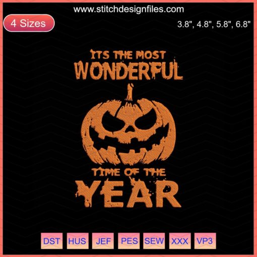 Halloween Machine Embroidery Designs File - Seasonal Patterns with Spooky Themes, Perfect for Holiday Craft Projects