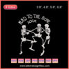 Skeleton embroidery designs, Halloween machine embroidery file, Rad To The Bone theme, spooky skeleton art for crafts.