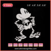 "Skeleton Mickey Embroidery Designs File: Halloween Machine Embroidery, Disney Skeleton Pattern, Spooky DIY Craft Design"