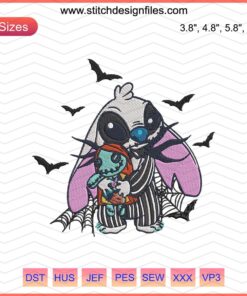 Beetlejuice Stitch Embroidery Designs, Halloween Machine Patterns, Spooky DIY Sewing, Digital Embroidery Files.