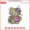Hello Kitty Zombie Embroidery Design, Halloween Machine Embroidery File, Spooky Cute Character, Digital Pattern for Decor