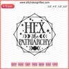 Hex The Patriarchy Halloween Embroidery Design File, Feminist Machine Embroidery Art, Spooky Empowerment Patterns