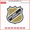 Golden Knights Logo Shield Embroidery Design, Vegas Golden Knights Machine Embroidery File, Sports Team Logo