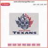 Helmet Skull Houston Texans Embroidery Design File, Machine Embroidery NFL Team Logo, Digital Download, Craft Design.