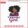 Houston Texans Girl Black Embroidery Design File, NFL-themed Machine Embroidery Design for Crafting