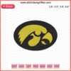 "Fight For Iowa Embroidery Designs: Iowa Hawkeyes Logo for Machine Embroidery, High-Quality Digital File Download"