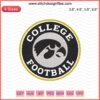 Iowa College Football Embroidery Design, Fight for Iowa Logo, Machine Embroidery File, Sports Emblem, Custom Stitch Patterns