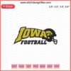 Fight For Iowa embroidery design file featuring stylized letter stitching, perfect for machine embroidery projects.