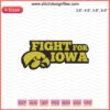 Fight For Iowa Logo Embroidery Designs File: Bold, stylish machine embroidery featuring "Fight For Iowa" lettering design.