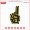 Fight For Iowa logo embroidery design file, black and yellow text, machine embroidery, Iowa themed stitching pattern.